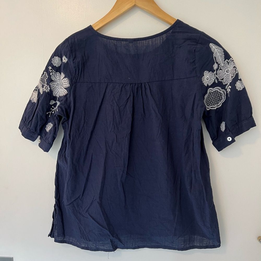 Embroidered Flower Blouse - Picture 2 of 6
